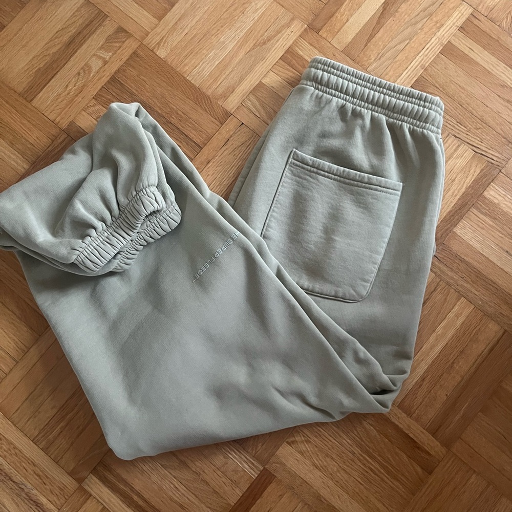 Aritzia boyfriend Women's Joggers in Light Sage - Superfleece